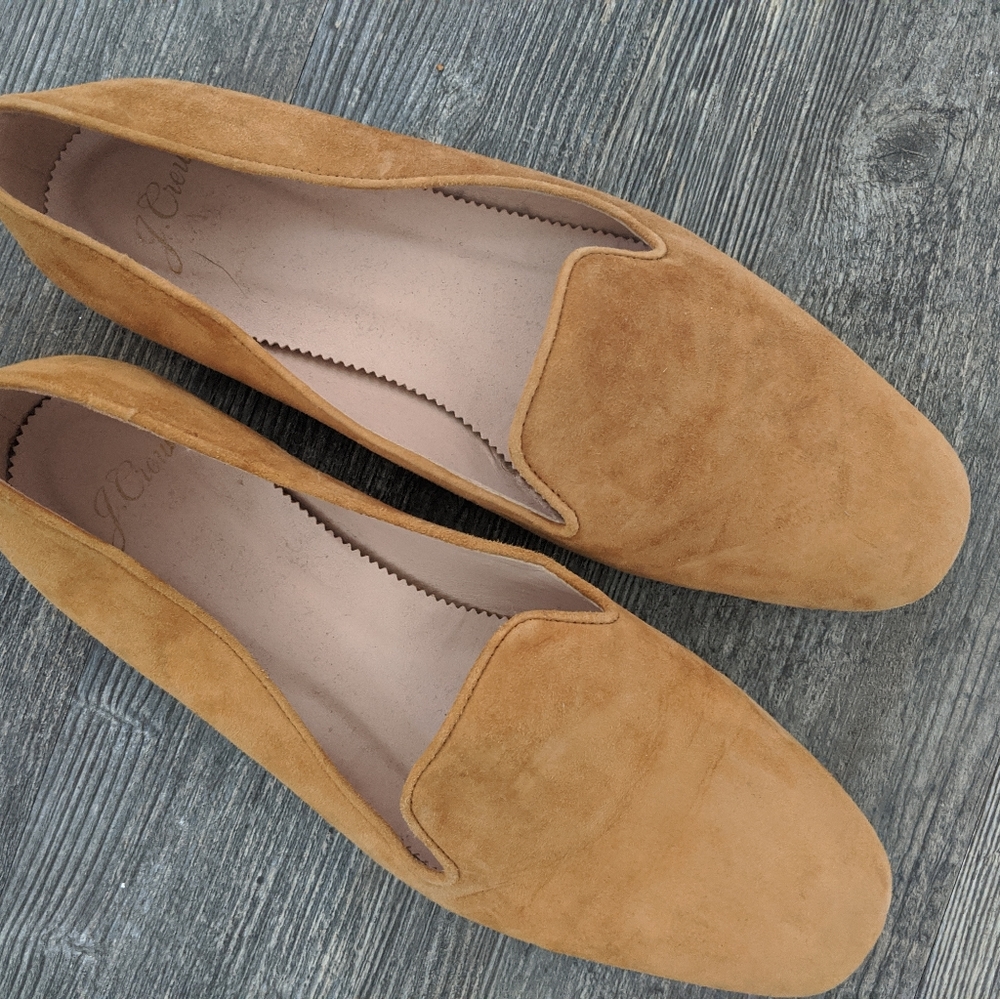 J Crew suede smoking slippers